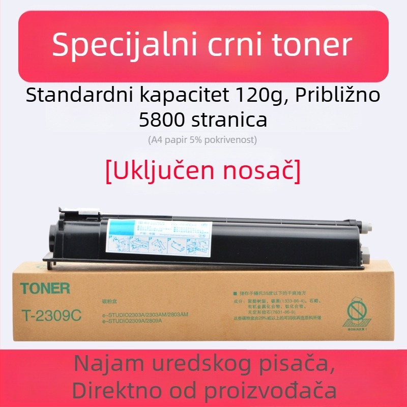 Crna toner kaseta Toshiba T2309B za modele 2809, 2303 i 2803