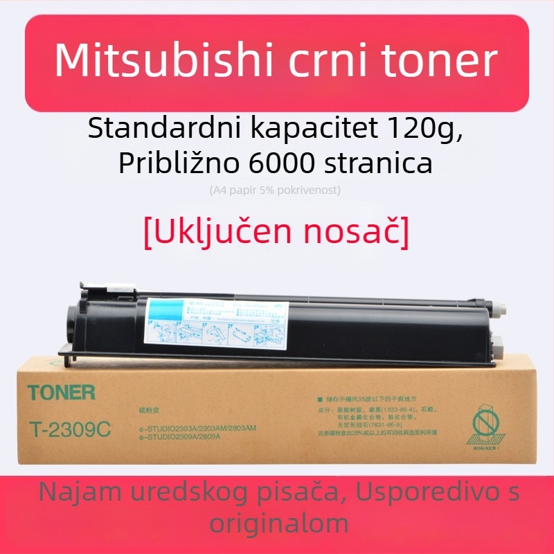 Crna toner kaseta Toshiba T2309B za modele 2809, 2303 i 2803