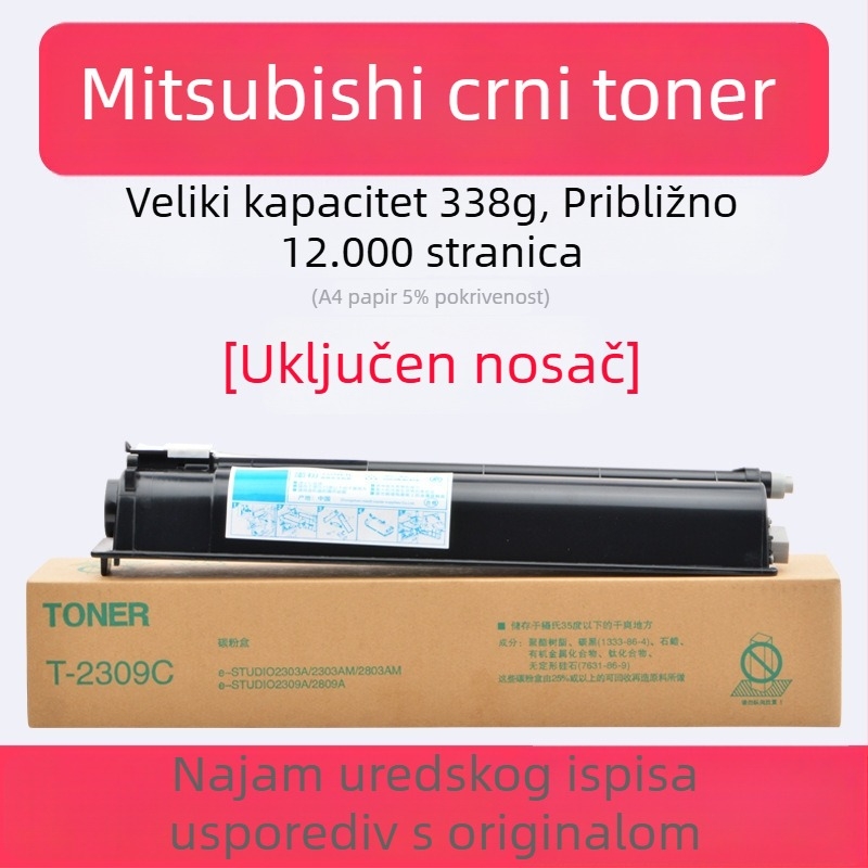 Crna toner kaseta Toshiba T2309B za modele 2809, 2303 i 2803