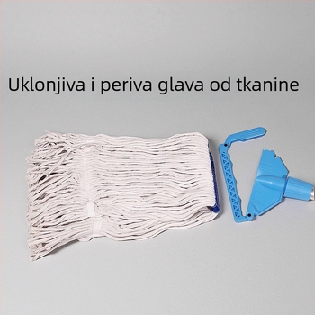 Aodo mop od pamukovog vlakna, odvojiva i periva glava, uspravni mop za drvene podove, upijajući