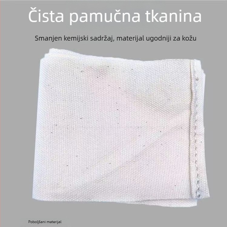 Fitness zapešće steznik – bijela pamuk, unisex, za dizanje težina
