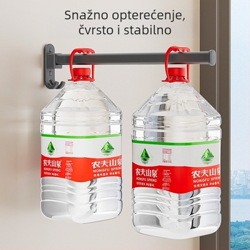 Zidni sušilac za odjeću bez bušenja, balkon, sklopivi višenamjenski organizator od aluminijske legure