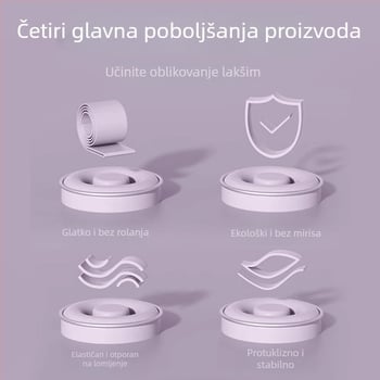 Latex joga pojas s elastnim prstenom za fitness, otpornom trakom za vježbanje, trening snage, čučnjevi i istezanje