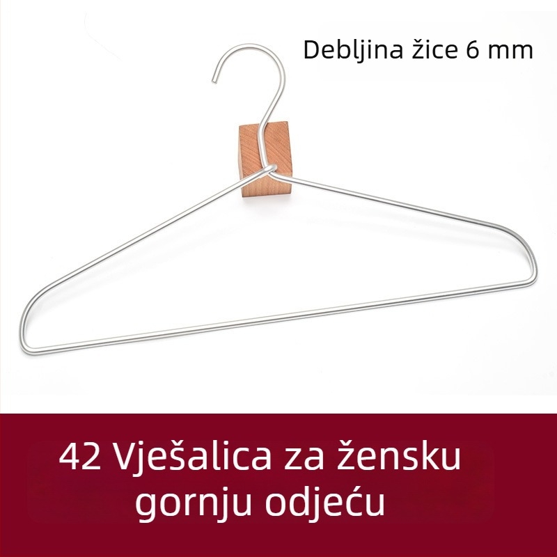 6.0 Debeli aluminijski vješalica za odjeću, sušilica i podesivi balkonski stalak