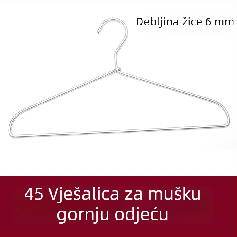 6.0 Debeli aluminijski vješalica za odjeću, sušilica i podesivi balkonski stalak