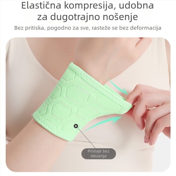 Jednobojni sportski zaštitnik zapešća za košarku, odbojku i badminton – prozračan, upija znoj, unisex, od najlona