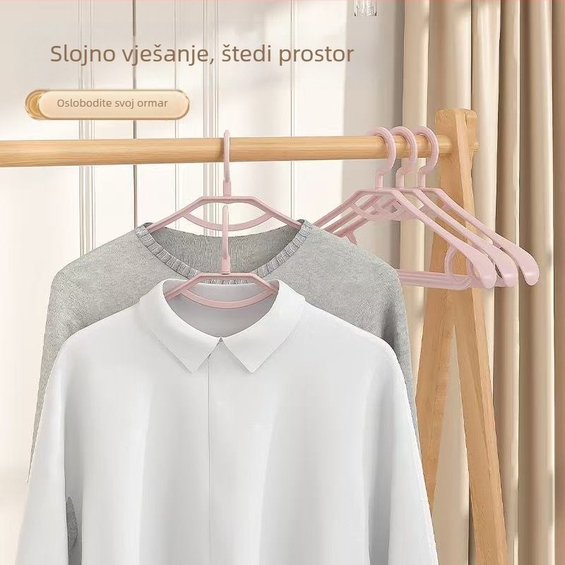 Protizkliziva vješalica za spavaću sobu, bez šavova, debeli i široka ramena, za kućnu upotrebu