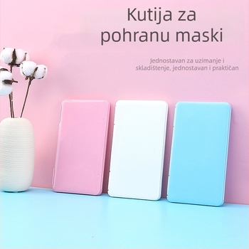 Pravokutna kutija za maske, prenosni plastični spremnik