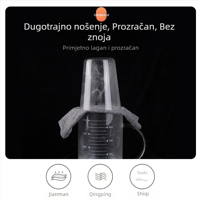 Tanak pamučni zaštitnik zapešća, unisex, kratka verzija, grije, prekriva tetovaže, sportsko upijanje znoja