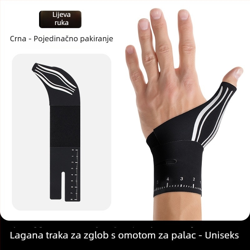 Lagani kompresijski štitnik za palac i zglob, unisex, zaštita od uganuća i podrška tetivama zgloba