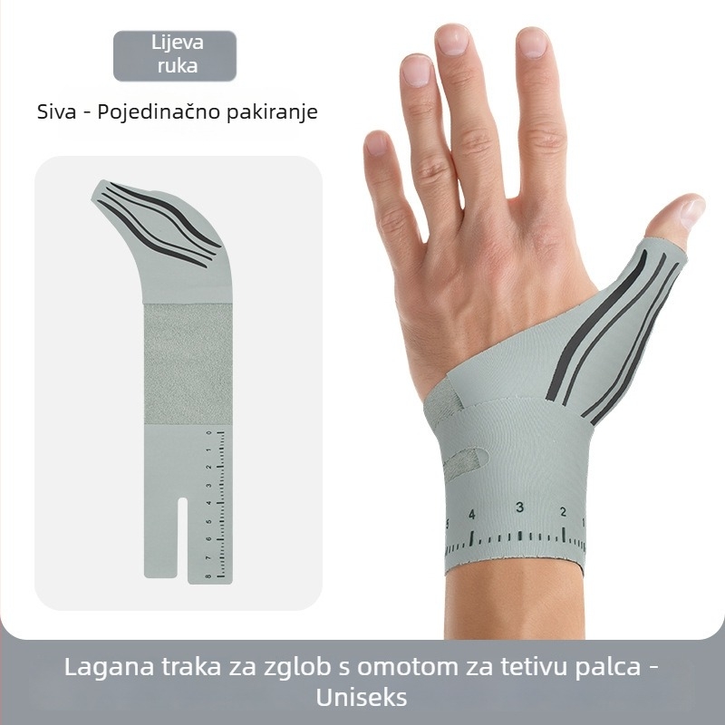 Lagani kompresijski štitnik za palac i zglob, unisex, zaštita od uganuća i podrška tetivama zgloba