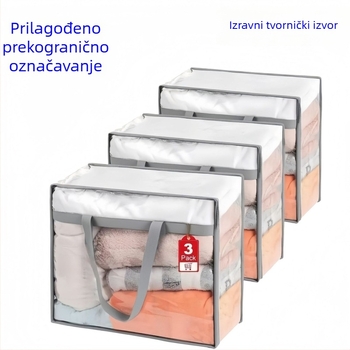 PVC vreća za skladištenje odjeće i deke, velika zapremina, prozirna za organiziranje i pakiranje pri preseljenju