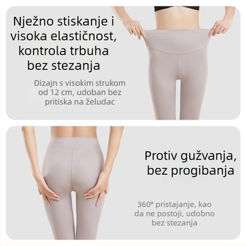 Ženske legginge od Modala s visokim strukom, uske i elastične, za jesen-zimu