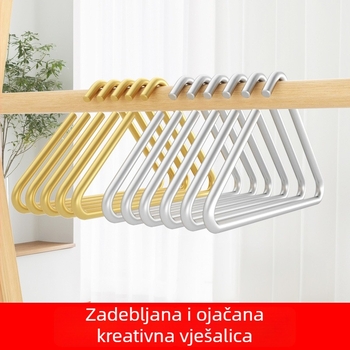 Vješalica za odjeću od aluminijske legure za izlaganje – bez nabora, ojačana, lagani luksuzni stil