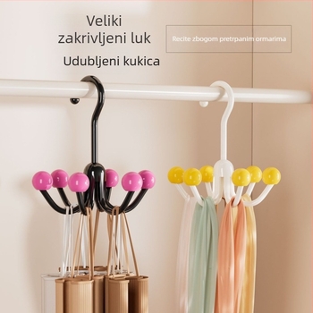 Šesterokraki kuka za kućnu upotrebu – organizator za torbe, donje rublje, kravate, kapute i šešire