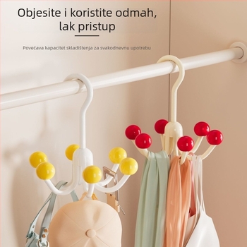 Šesterokraki kuka za kućnu upotrebu – organizator za torbe, donje rublje, kravate, kapute i šešire