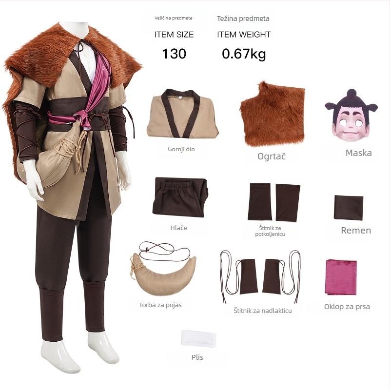 Cosplay kostim za lik iz anime-filma Shen Xiaopard