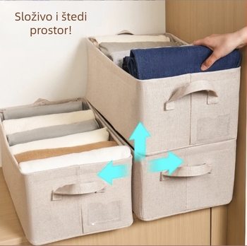Loulan 26-litarski organizator garderobe s čeličnim okvirom od 3,8 mm, debeli PP ploči, sklopiva i periva kutija za odlaganje odjeće