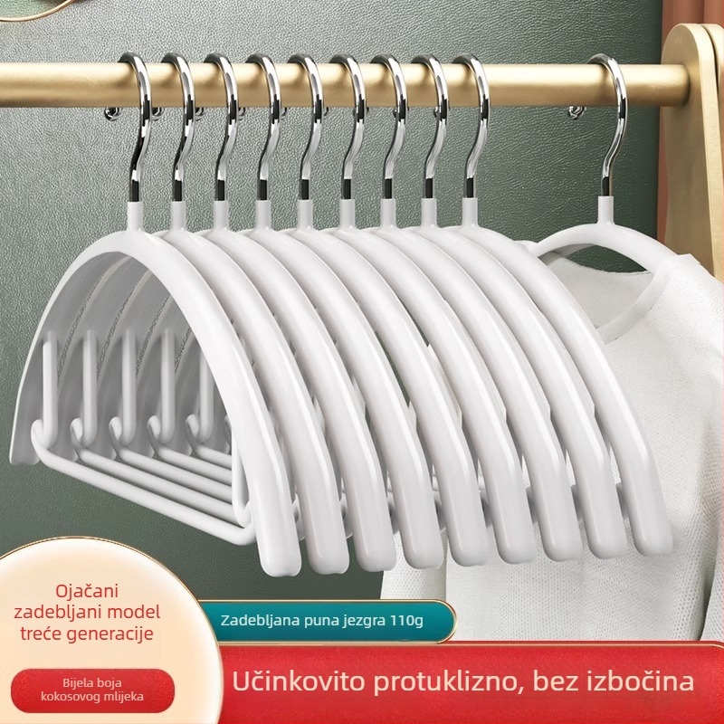 Vješalica za odjeću bez tragova na ramenima, protuklizna, za dom i studentski dom