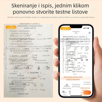 Qirui A40a prenosni kućni termalni pisač, malen i kompaktan, bežična povezanost s mobitelom, pogodan za školske zadatke i obiteljsku upotrebu