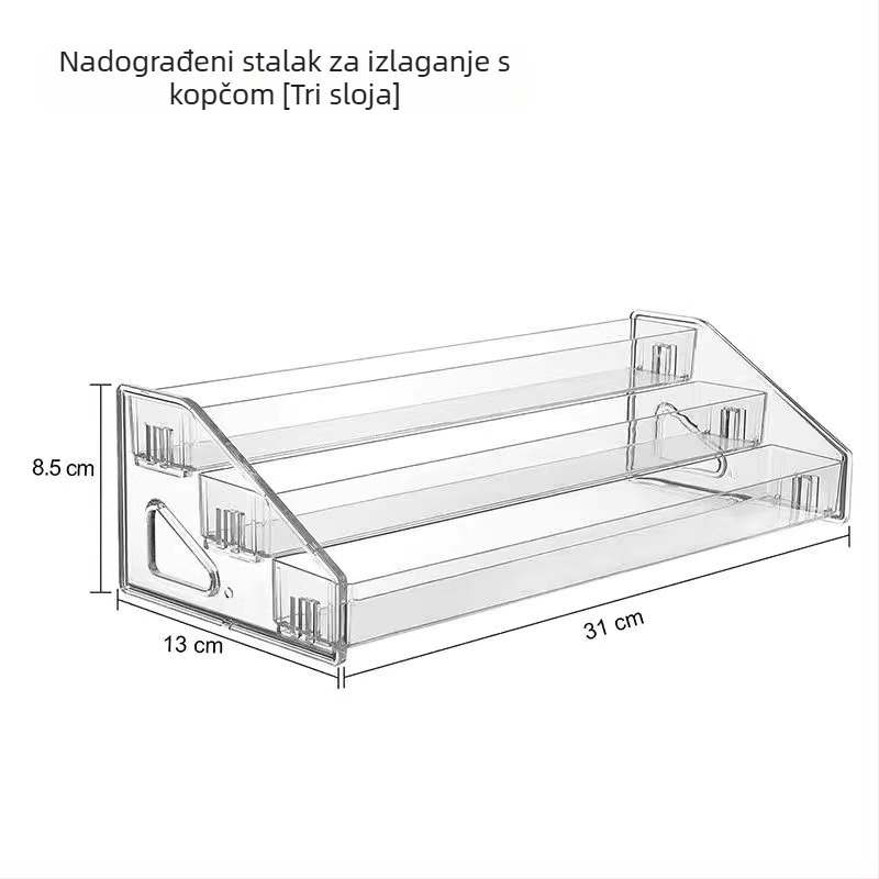 Stolni stalak za značke i figurice s višeslojnom kutijom za pohranu anime dodataka, karticama bojama i figuricama