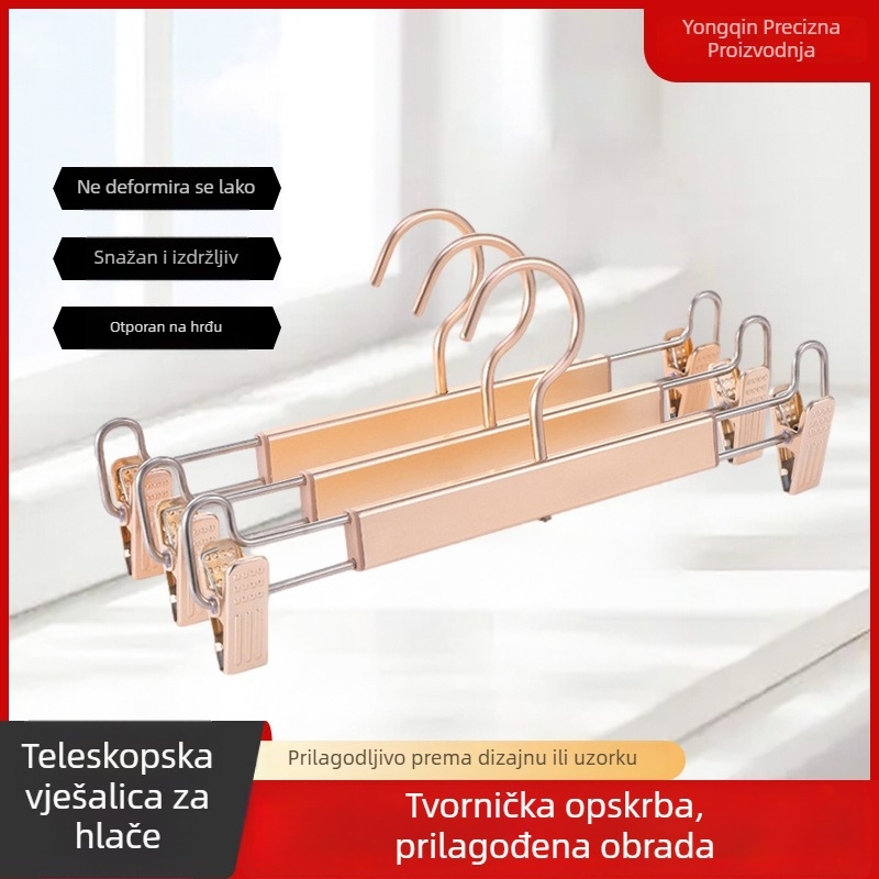 Višenamjenski univerzalni stalak za odjeću s klipsom za suknje, protuklizni, ojačan za sušenje, produžni klip za suknje