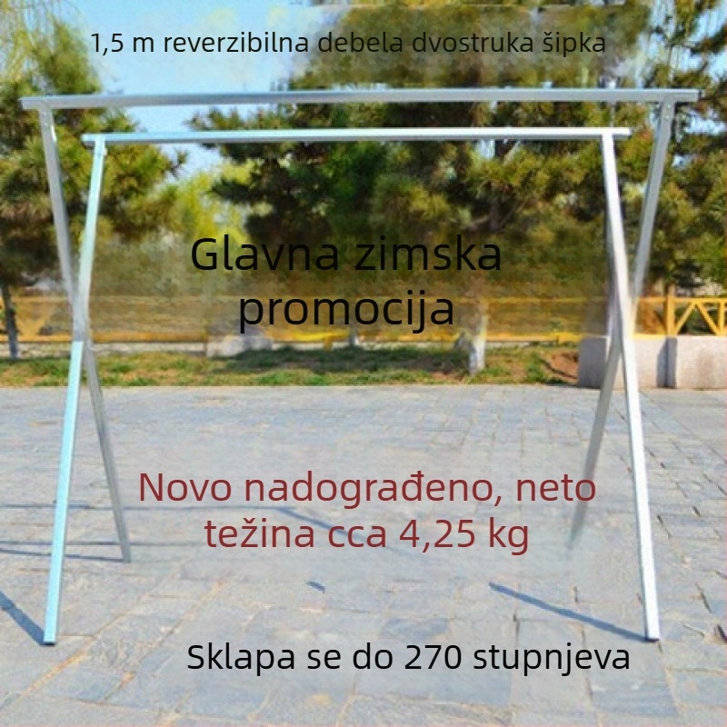 Sklopivi stalak za odjeću za ulične štandove