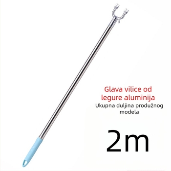 Proširiva šipka za vješanje odjeće za kućnu upotrebu, od aluminijske legure