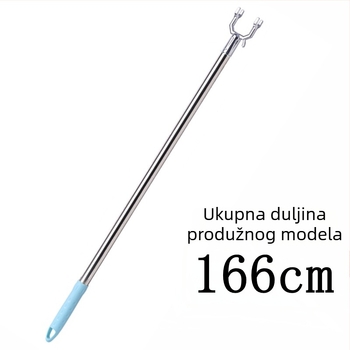 Proširiva šipka za vješanje odjeće za kućnu upotrebu, od aluminijske legure