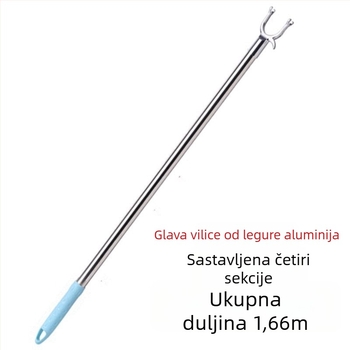 Proširiva šipka za vješanje odjeće za kućnu upotrebu, od aluminijske legure