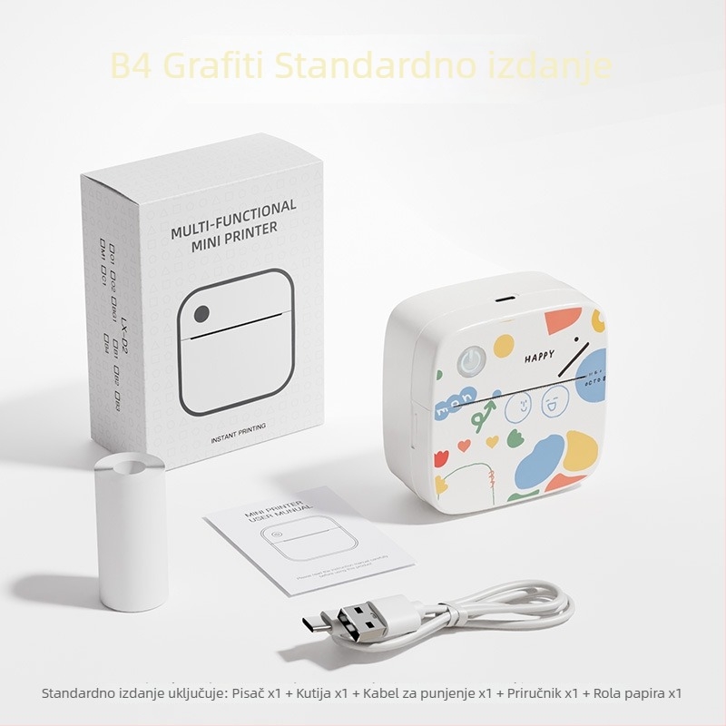USB mini pisač naljepnica – termalno tiskanje bez tinte za logotipe i bar kodove