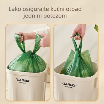 Beautiful Polyester velika debela vreća za smeće, ručna, crna, u stilu prsluka, za kuhinju, kućnu i komercijalnu uporabu