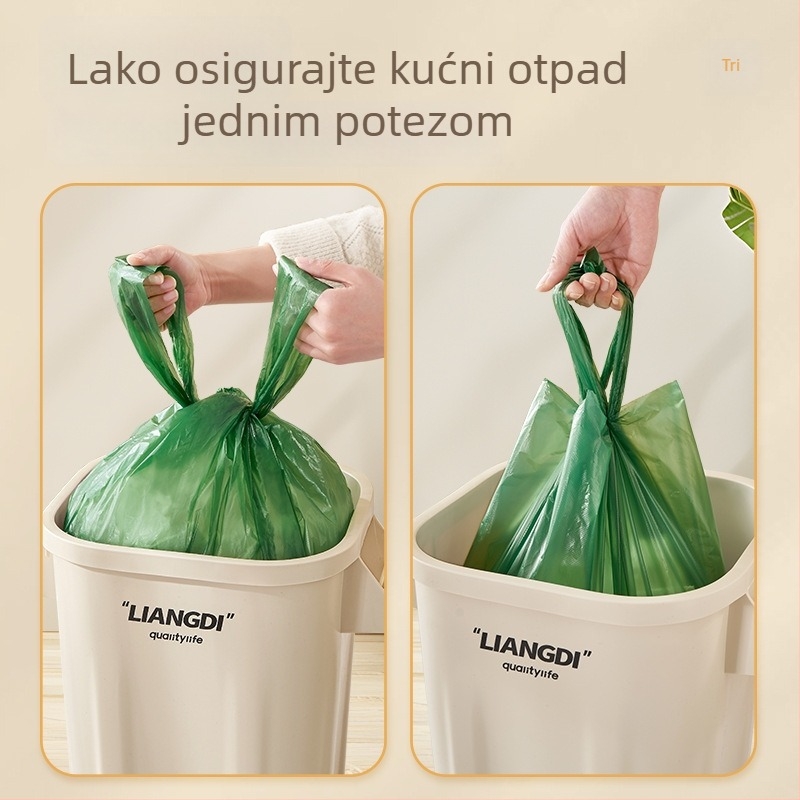 Beautiful Polyester velika debela vreća za smeće, ručna, crna, u stilu prsluka, za kuhinju, kućnu i komercijalnu uporabu
