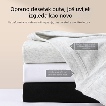 Ženski T-shirt kratkih rukava s U-dekolteom, uski struk, ljubičasta, ljeto 2025