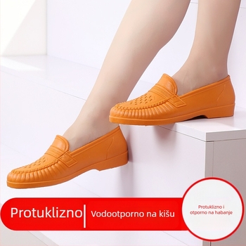 Nova stil obuće za kišu od PVC-a za žene i muškarce, niske visine, vodootporne, protuklizne, za vanjsku upotrebu