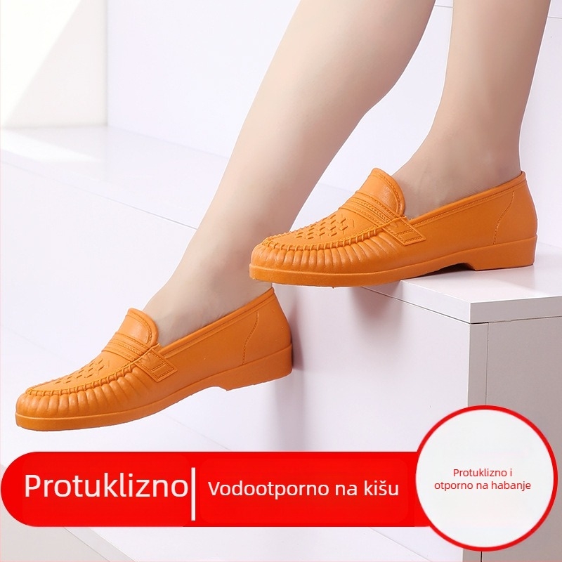 Nova stil obuće za kišu od PVC-a za žene i muškarce, niske visine, vodootporne, protuklizne, za vanjsku upotrebu