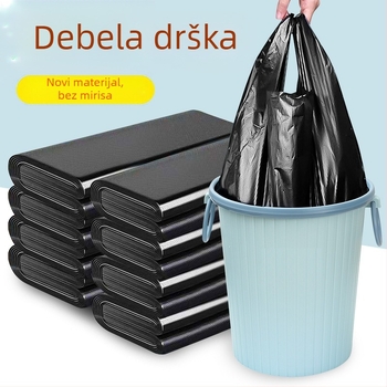 Crne jednokratne vreće za otpad za kućnu upotrebu, stil prsluka
