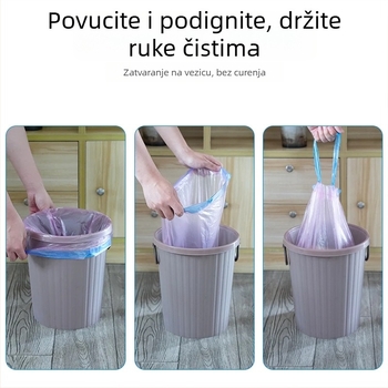 Smeće vreće sa vezicom, debelog materijala, velikog kapaciteta, za kućnu upotrebu
