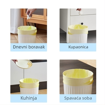 Torbe za smeće u stilu vesta, pojačane i izdržljive, jednokratne za kućnu upotrebu