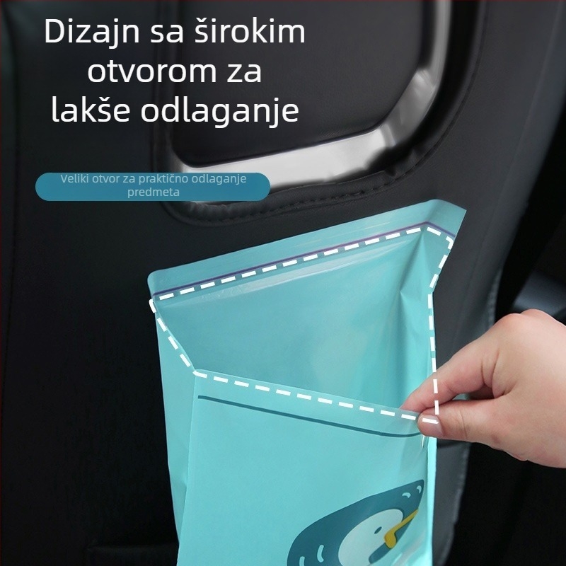Crtanićem inspirirana jednokratna vrećica za smeće u automobilu, debeli ljepilo-tip skladišna torba za ured i auto