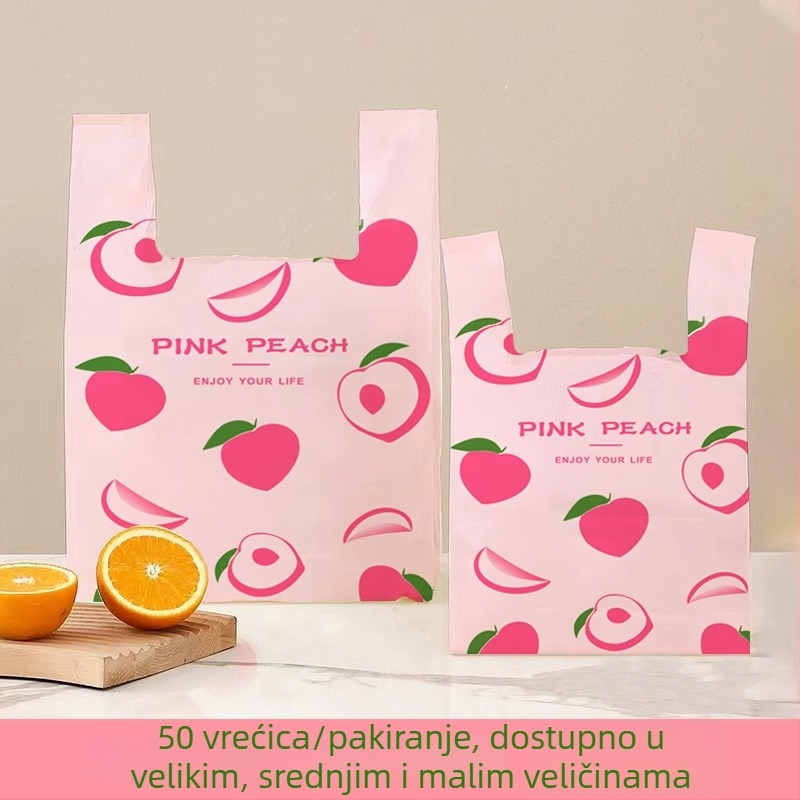 Kućne vreće za smeće s ručkama, velike veličine, otporne na kidanje, u stilu prsluka, debeli i otporni na kidanje