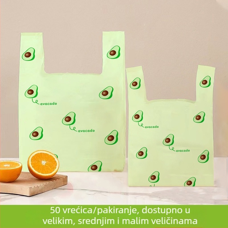 Kućne vreće za smeće s ručkama, velike veličine, otporne na kidanje, u stilu prsluka, debeli i otporni na kidanje