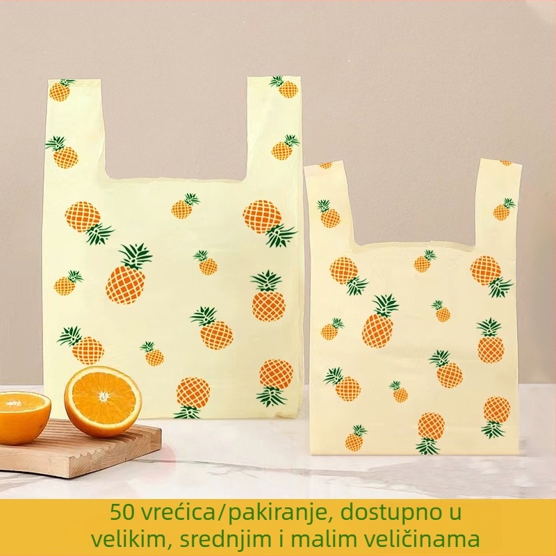 Kućne vreće za smeće s ručkama, velike veličine, otporne na kidanje, u stilu prsluka, debeli i otporni na kidanje