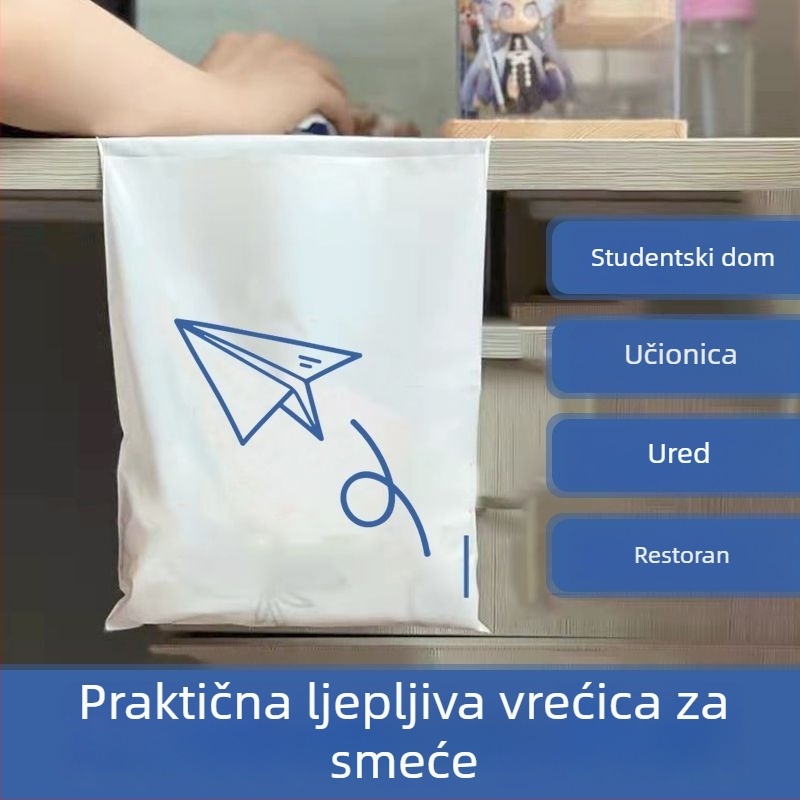 Ljepljive vrećice za otpad za stolove, studentske domove, učionice i automobile