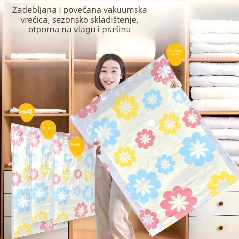 Velika vakuumska kompresijska torba za pohranu, za deke i odjeću, kućna upotreba
