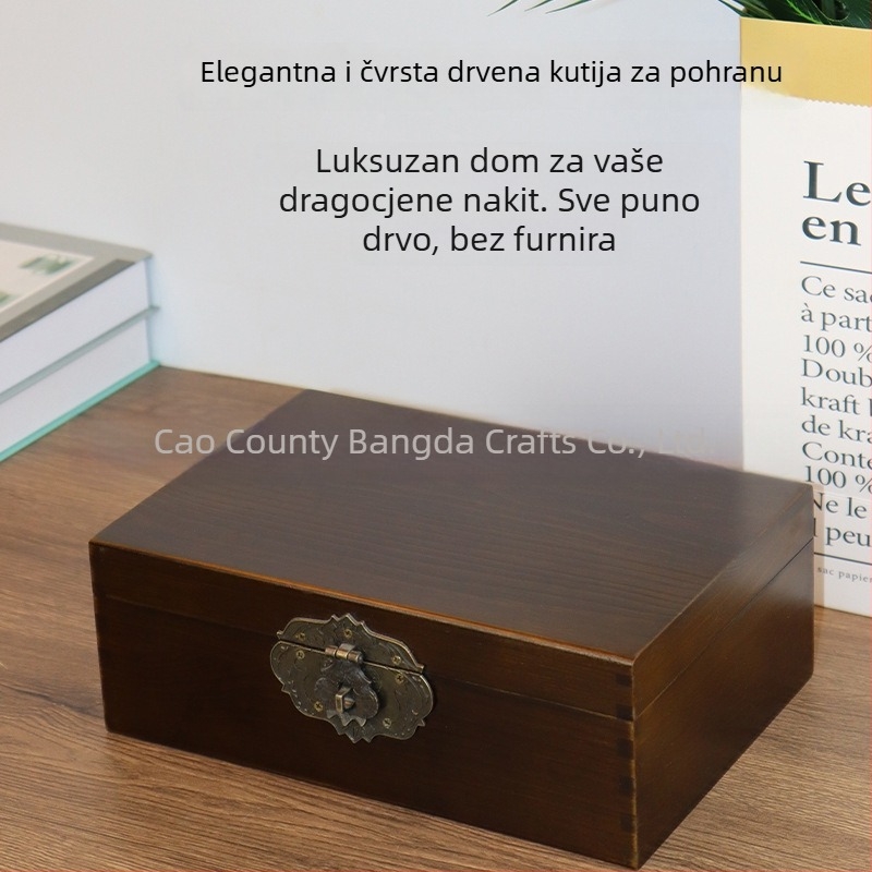 Drvena stolna kutija za pohranu kozmetike, nakita i sitnih stvari