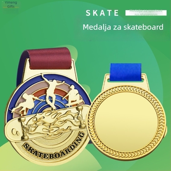 Medalja od cinkovog legura, serija za vanjske sportove, prilagodljiv logo, veličina 65×4 mm, nagrada za timove i događaje
