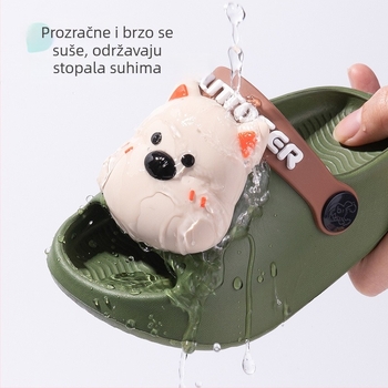 Little Deer Milly dječje sandale za djecu od 1 do 6 godina, slatki cartoon dizajn s rupicama, prozračna obuća za unutarnju i vanjsku upotrebu
