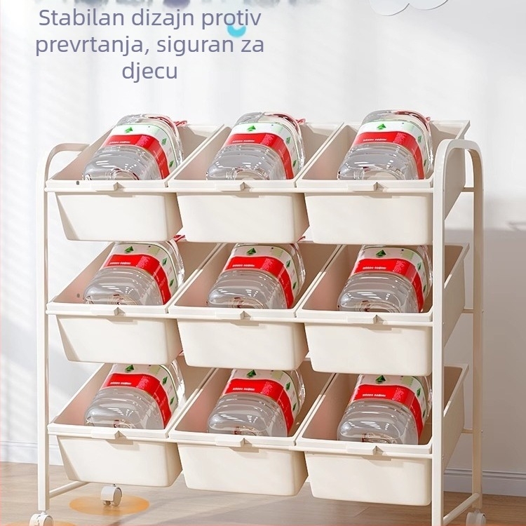 6-etažni prijenosni regal za igračke, samostojeći regal za dnevni boravak i vrtić
