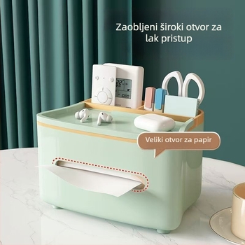 Kutija za maramice, lagani luksuz za dnevni boravak, višenamjenski pretinac za pohranu daljinskih upravljača i maramica, stol za kavu